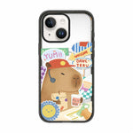 Custodia magnetica in acrilico TPU con stampa di un simpatico capibara in stile cartone animato., For iPhone 14 Plus, For iPhone 14, For iPhone 14 Pro, For iPhone 14 Pro Max