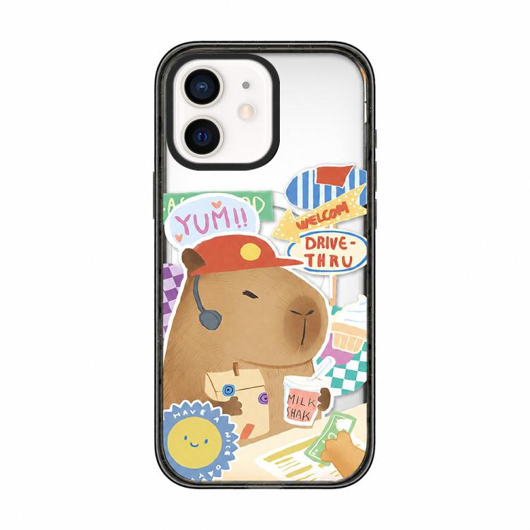 Custodia magnetica in acrilico TPU con stampa di un simpatico capibara in stile cartone animato., For iPhone 13 Pro Max, For iPhone 13 Pro, For iPhone 13, For iPhone 12