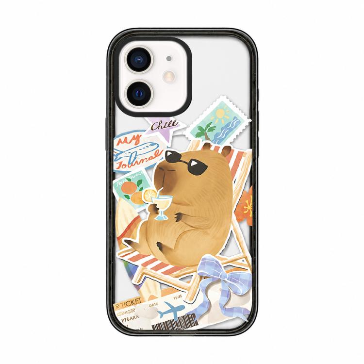 Custodia magnetica in acrilico TPU con stampa di un simpatico capibara in stile cartone animato., For iPhone 13 Pro Max, For iPhone 13 Pro, For iPhone 13, For iPhone 12