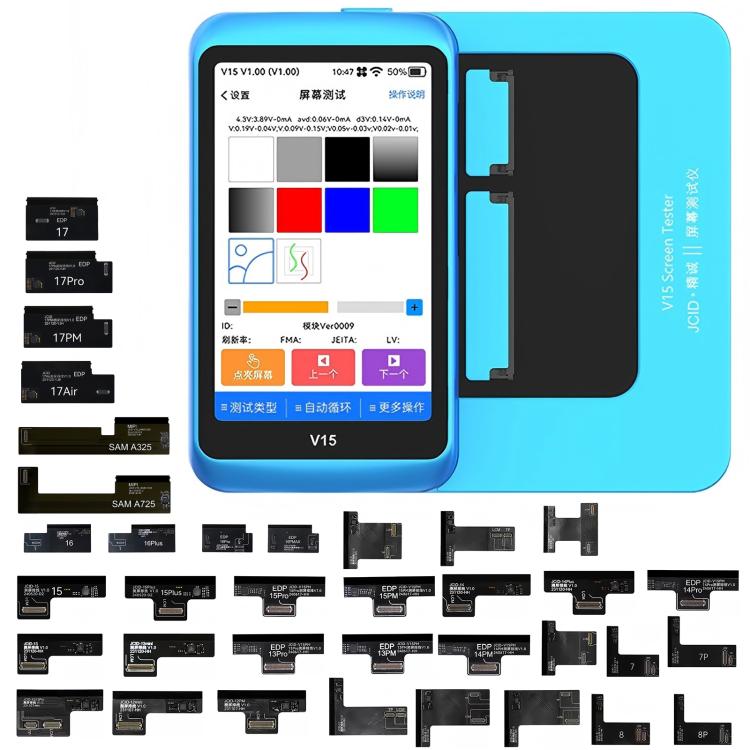 Tester LCD touch screen JCID V15PM con 36 cavi flex