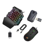 HXSJ Master-P5+V100+A869 Gaming Keyboard and Mouse Adapter Set for PS5, Master-P5+V100+A869