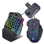 HXSJ Master-P5+V100+H300 Gaming Keyboard and Mouse Adapter Set for PS5, Master-P5+V100+H300