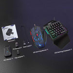 HXSJ Master-P5+V100+H300 Gaming Keyboard and Mouse Adapter Set for PS5, Master-P5+V100+H300