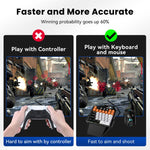 HXSJ Master-P5+V100+H300 Gaming Keyboard and Mouse Adapter Set for PS5, Master-P5+V100+H300