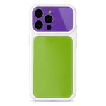 Custodia per telefono in acrilico PC con ampia finestra color Dopamina, For iPhone 13 Pro Max, For iPhone 13 Pro, For iPhone 13