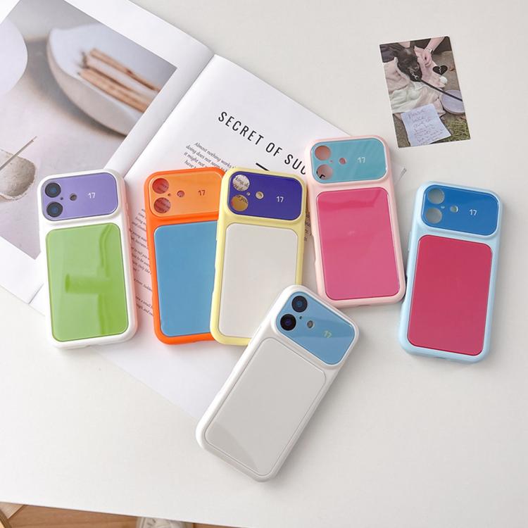 Custodia per telefono in acrilico PC con ampia finestra color Dopamina, For iPhone 13 Pro Max, For iPhone 13 Pro, For iPhone 13