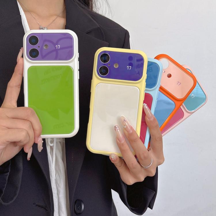 Custodia per telefono in acrilico PC con ampia finestra color Dopamina, For iPhone 13 Pro Max, For iPhone 13 Pro, For iPhone 13