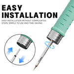 Set di punte per saldatore a filo volante LUOWEI serie LW-C210F 10 in 1, Elbow, Tip, Slant Blade