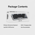 Logitech ALTO KEYS K75M Amber Series Custom Tri-Mode Wireless Mechanical Keyboard