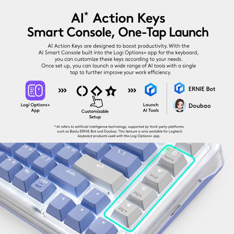 Logitech ALTO KEYS K75M Amber Series Custom Tri-Mode Wireless Mechanical Keyboard