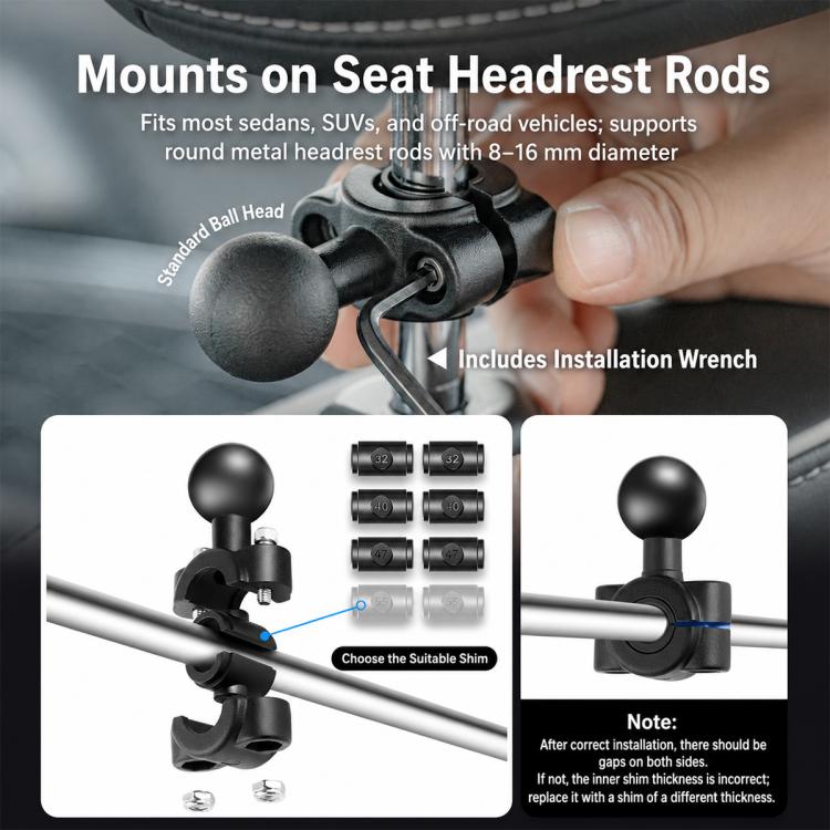 Supporto a braccio magico tipo O con testa a sfera da 1/4 di pollice, Magic Arm, Magic Arm with Adapter