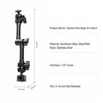 Supporto a braccio magico tipo O con testa a sfera da 1/4 di pollice, Magic Arm, Magic Arm with Adapter