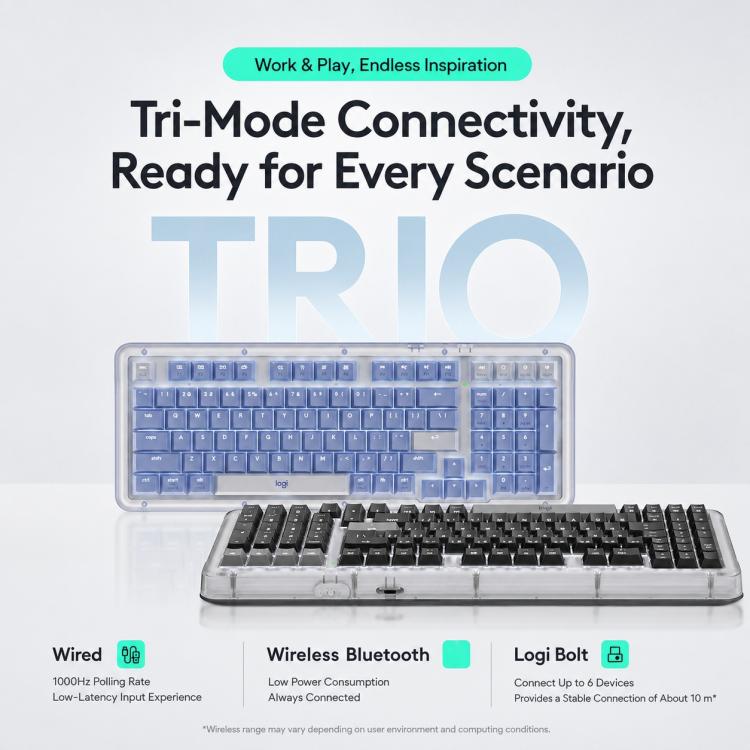 Logitech ALTO KEYS K98M Plus Custom Tri-Mode Wireless Mechanical Keyboard