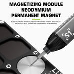 LUOWEI LW-335 Pannello magnetico a vite in lega di alluminio con 7 zone separate, LW-335