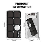 LUOWEI LW-335 Pannello magnetico a vite in lega di alluminio con 7 zone separate, LW-335