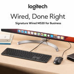 Logitech M520 Business Quiet Wired Office Mouse
