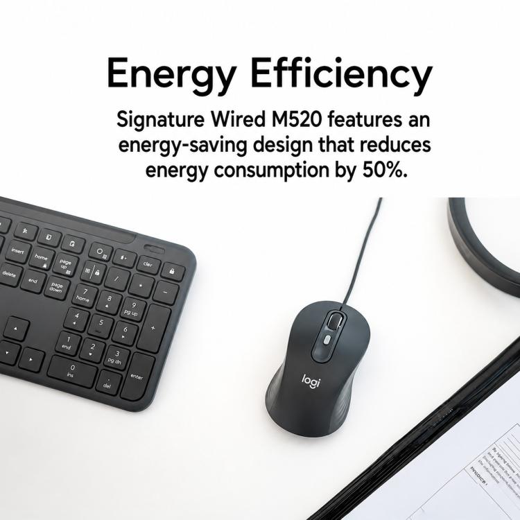 Logitech M520 Business Quiet Wired Office Mouse