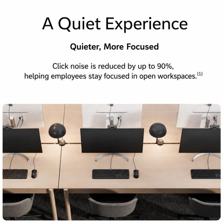 Logitech M520 Business Quiet Wired Office Mouse