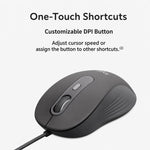 Logitech M520 Business Quiet Wired Office Mouse
