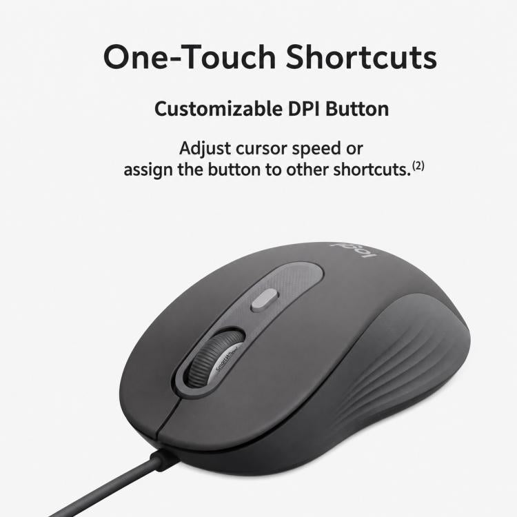 Logitech M520 Business Quiet Wired Office Mouse