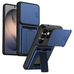 Serie porta carte, copertura scorrevole per obiettivo, custodia ibrida in PC e TPU per telefono, For Galaxy S26+ 5G, For Galaxy S26 Ultra 5G, For Galaxy S26 5G