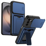 Serie porta carte, copertura scorrevole per obiettivo, custodia ibrida in PC e TPU per telefono, For Galaxy S26+ 5G, For Galaxy S26 Ultra 5G, For Galaxy S26 5G