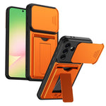 Serie porta carte, copertura scorrevole per obiettivo, custodia ibrida in PC e TPU per telefono, For Galaxy A57 5G, For Galaxy A37 5G, For Galaxy A27 5G, For Galaxy A26 5G / A17