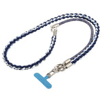 Cordino per cellulare con cinturino intrecciato e giuntato, dotato di cuscinetto di fissaggio, unisex.