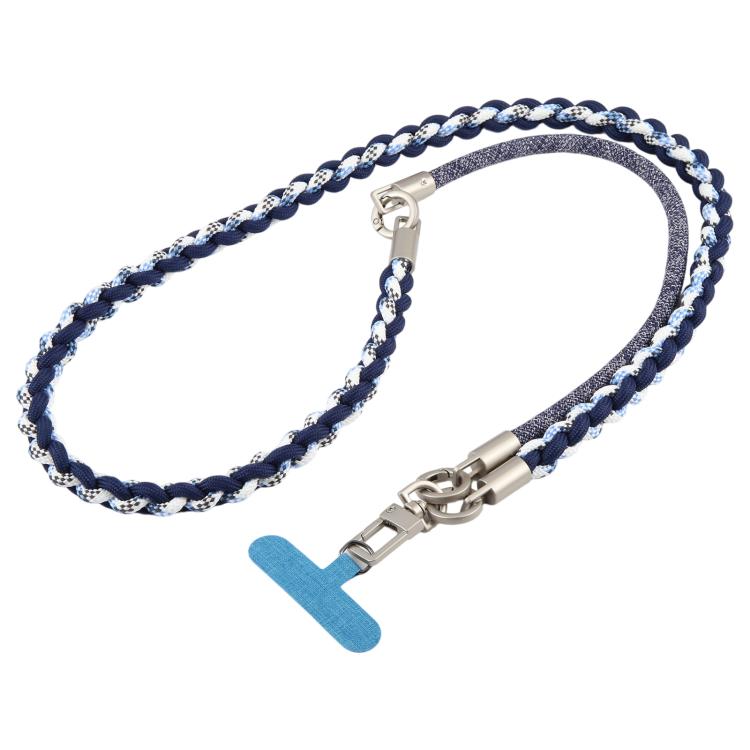 Cordino per cellulare con cinturino intrecciato e giuntato, dotato di cuscinetto di fissaggio, unisex.