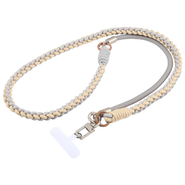 Cordino per cellulare con cinturino intrecciato e giuntato, dotato di cuscinetto di fissaggio, unisex.