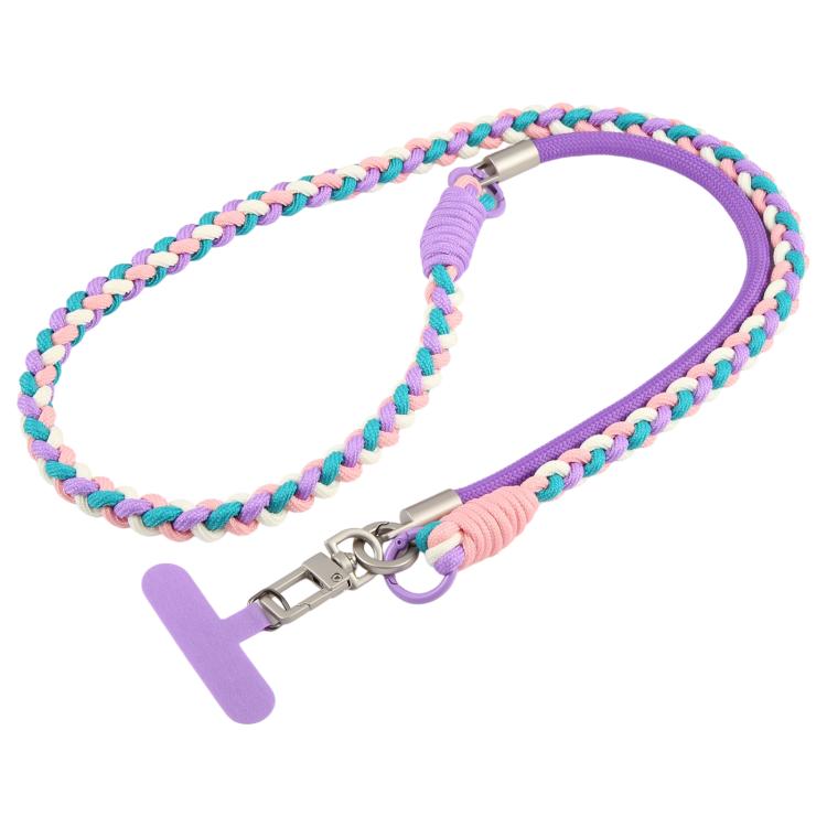 Cordino per cellulare con cinturino intrecciato e giuntato, dotato di cuscinetto di fissaggio, unisex.