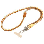 Cordino per cellulare con cinturino intrecciato e giuntato, dotato di cuscinetto di fissaggio, unisex.