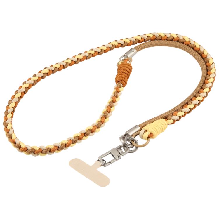 Cordino per cellulare con cinturino intrecciato e giuntato, dotato di cuscinetto di fissaggio, unisex.