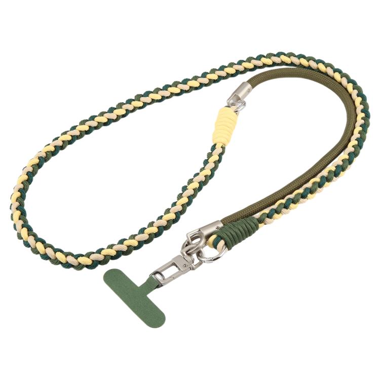Cordino per cellulare con cinturino intrecciato e giuntato, dotato di cuscinetto di fissaggio, unisex.