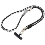 Cordino per cellulare con cinturino intrecciato e giuntato, dotato di cuscinetto di fissaggio, unisex.