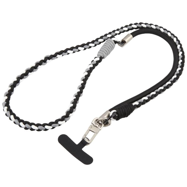 Cordino per cellulare con cinturino intrecciato e giuntato, dotato di cuscinetto di fissaggio, unisex.