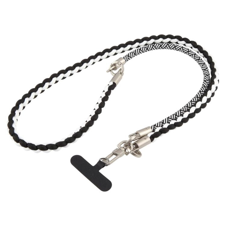 Cordino per cellulare con cinturino intrecciato e giuntato, dotato di cuscinetto di fissaggio, unisex.