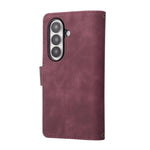 Portafoglio multifunzionale in pelle satinata con cerniera per telefono, For Galaxy Z Fold8 Ultra 5G