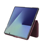 Portafoglio multifunzionale in pelle satinata con cerniera per telefono, For Galaxy Z Fold8 Ultra 5G
