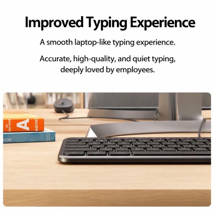 Logitech K620 Silent Wired Office AI Keyboard