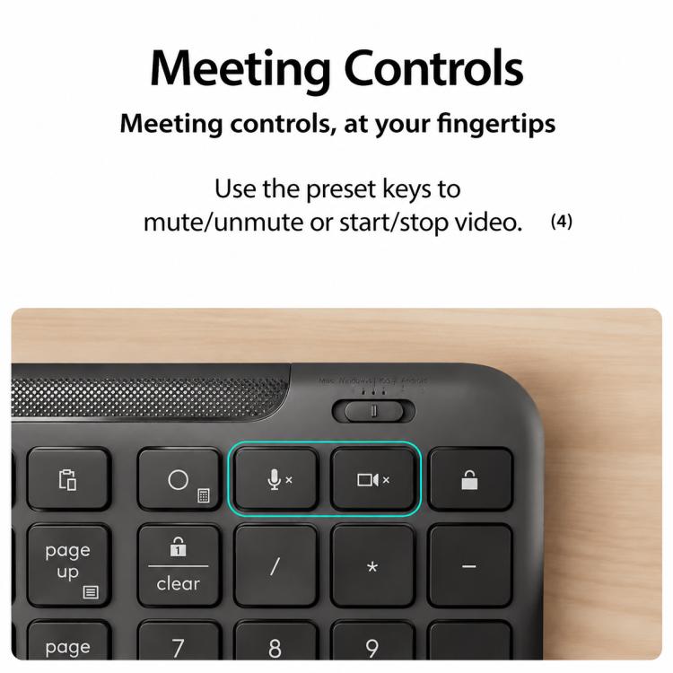 Logitech K620 Silent Wired Office AI Keyboard