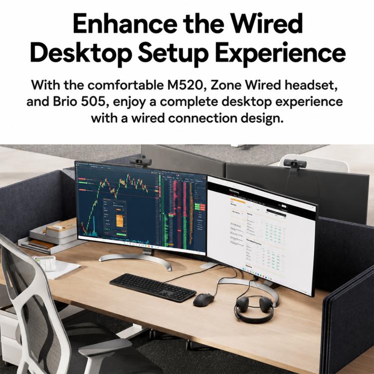 Logitech K620 Silent Wired Office AI Keyboard