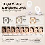 Multifunctional Portable Foldable Magnetic Fill Light Phone Holder