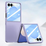 Custodia per telefono Skin Feel PC Hinge con pellicola temperata, For Galaxy Z Fold8 Ultra 5G, For Galaxy Z Flip8 5G