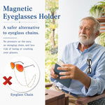Portaocchiali magnetico in silicone per vestiti