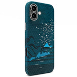 Adesivo per telefono magnetico con texture in Kevlar e effetto acqua, For iPhone 17 Pro Max, For iPhone 17 Pro, For iPhone 17, For iPhone Air, For iPhone 16 Pro Max, For iPhone 16 Pro, For iPhone 16, For iPhone 15 Pro Max