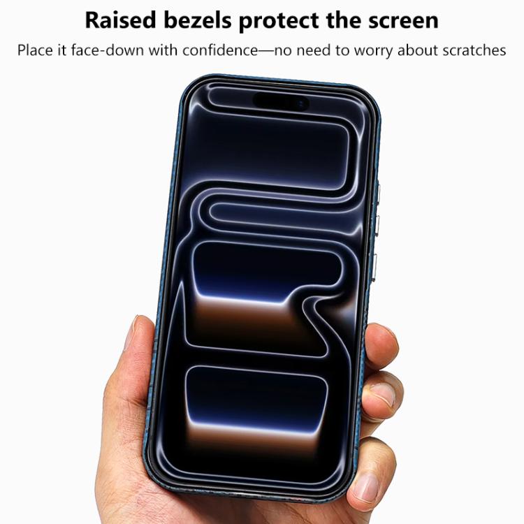 Adesivo per telefono magnetico con texture in Kevlar e effetto acqua, For iPhone 15 Pro, For iPhone 15, For iPhone 14, For iPhone 14 Pro, For iPhone 14 Pro Max