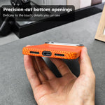 Adesivo per telefono magnetico con texture in Kevlar e effetto acqua, For iPhone 17 Pro Max, For iPhone 17 Pro, For iPhone 17, For iPhone Air, For iPhone 16 Pro Max, For iPhone 16 Pro, For iPhone 16, For iPhone 15 Pro Max