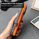 Adesivo per telefono magnetico con texture in Kevlar e effetto acqua, For iPhone 15 Pro, For iPhone 15, For iPhone 14, For iPhone 14 Pro, For iPhone 14 Pro Max