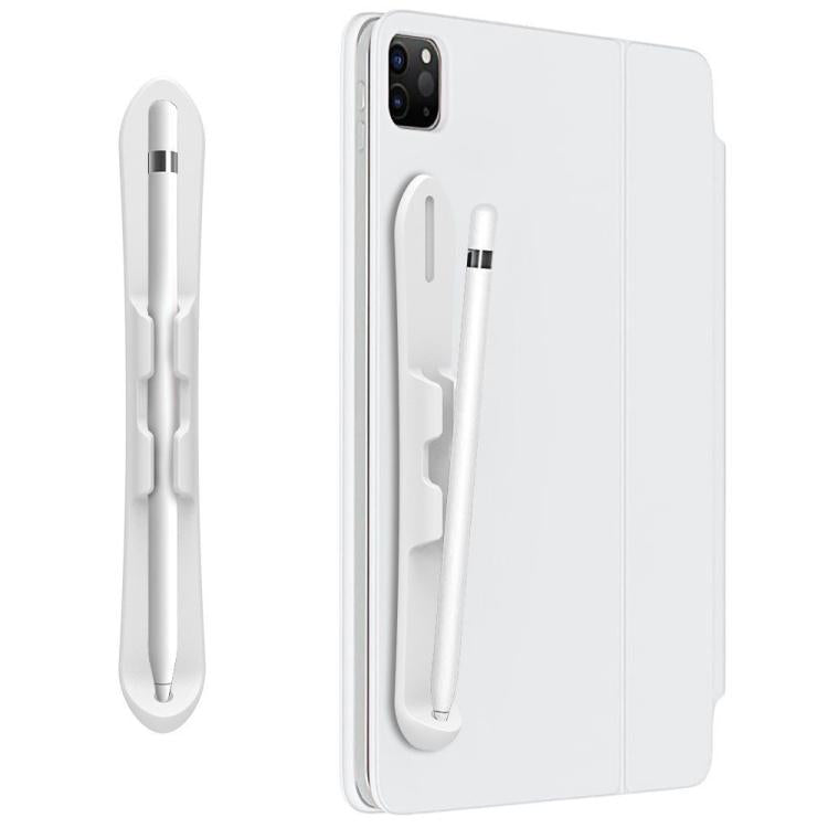Supporto per stilo capacitivo in silicone autoadesivo resistente con fessura per Apple Pencil 2/1